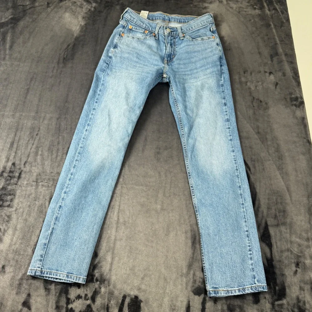 Levi's 514 Straight Leg Jeans Mens 28x30 Light Wash Denim 00514-1593